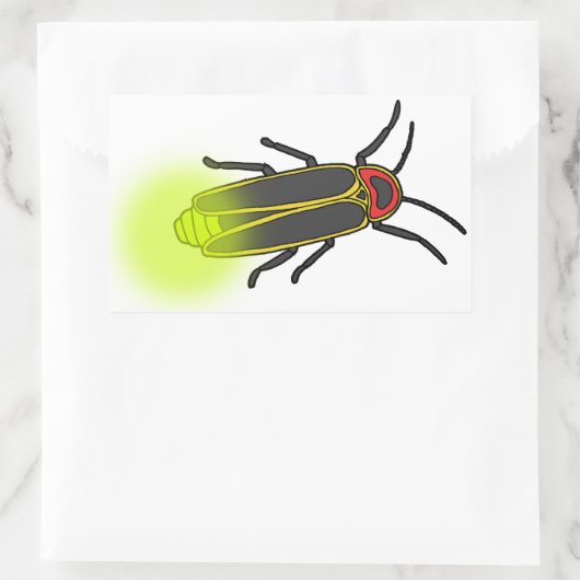 bliksemschicht verlicht rechthoekige sticker (Tas)