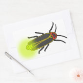 bliksemschicht verlicht rechthoekige sticker (Envelop)