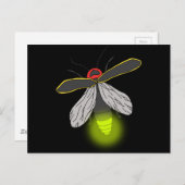 bliksemschicht vliegverlichting briefkaart (Voorkant / Achterkant)