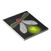 bliksemschicht vliegverlichting notitieblok (Schuin)