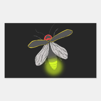 bliksemschicht vliegverlichting rechthoekige sticker