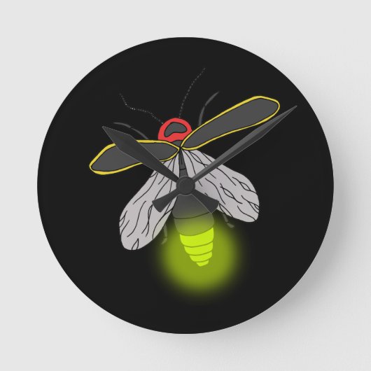 bliksemschicht vliegverlichting ronde klok (Voorkant)