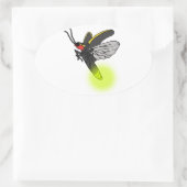 bliksemschicht vlucht 2 verlicht ovale sticker (Tas)