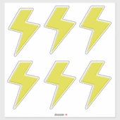 Bliksemschicht x 6 sticker (Vel)