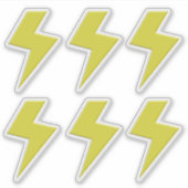 Bliksemschicht x 6 sticker (Voorkant)