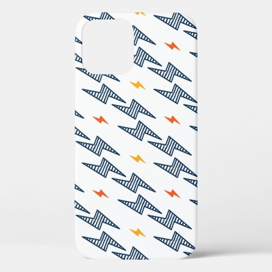 bliksemschichten doedelen naadloze flitser Case-Mate iPhone case (Achterkant)