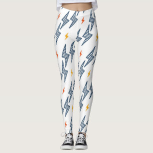bliksemschichten doedelen naadloze flitser leggings