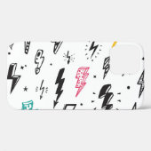 Bliksemschichten, handgetekende doodle set. Case-Mate iPhone case (Achterkant (horizontaal))