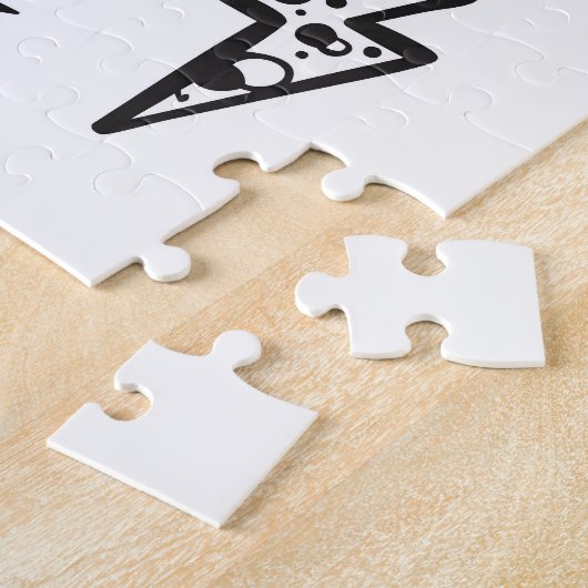 Bliksemschichten, handgetekende doodle set. legpuzzel (Zijkant)