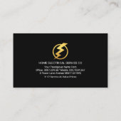 Bliksemstoring Gold City Skyline Visitekaartje (Achterkant)