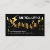 Bliksemstoring Gold City Skyline Visitekaartje (Voorkant)