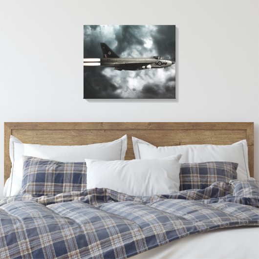 bliksemStorm Canvas Afdruk (Insitu (Slaapkamer))
