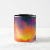 Bliksemstorm die Neon Bout Ontwerp Treft Mok (Midden)