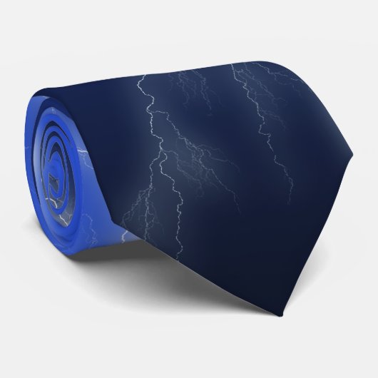 Bliksemstorm stropdas (Opgerold)