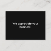 Bliksemverf Visitekaartje (Achterkant)