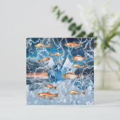 Bliksemvis Feestdagenkaart (Staand voorkant)