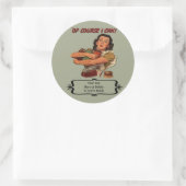 bliksetiket Aangepast aangepast Ronde Sticker (Tas)