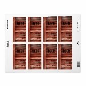 bliksetiket van hout etiket (Full Sheet)
