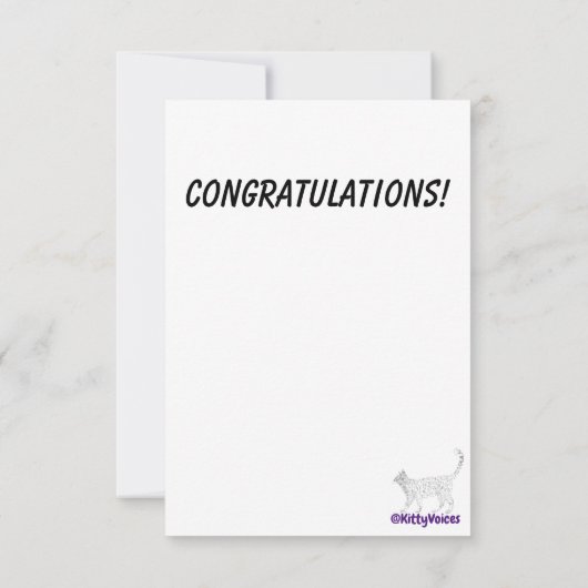 Blikvangers gekleurd vieren Flat Card Gefeliciteer Bedankkaart (Achterkant)