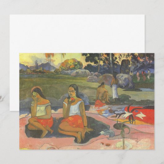 Blikzinnige drowsiness van Paul Gauguin,  kunst (Voorkant / Achterkant)