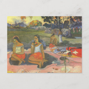 Blikzinnige drowsiness van Paul Gauguin,  kunst Briefkaart