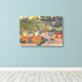 Blikzinnige drowsiness van Paul Gauguin, kunst Canvas Afdruk (Insitu (Houten vloer))
