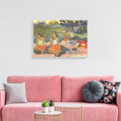Blikzinnige drowsiness van Paul Gauguin, kunst Canvas Afdruk (Insitu (Woonkamer))