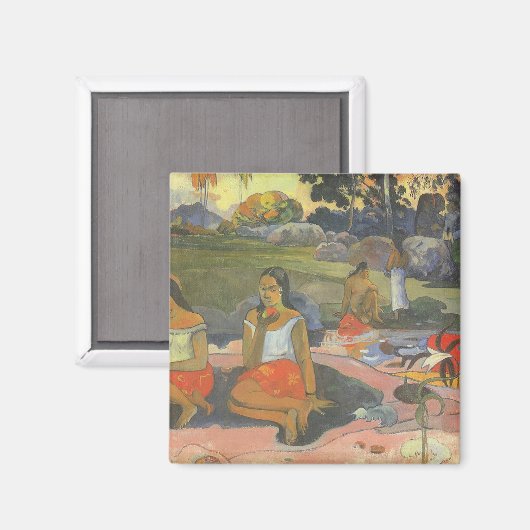 Blikzinnige drowsiness van Paul Gauguin,  kunst Magneet (Voorkant / Achterkant)