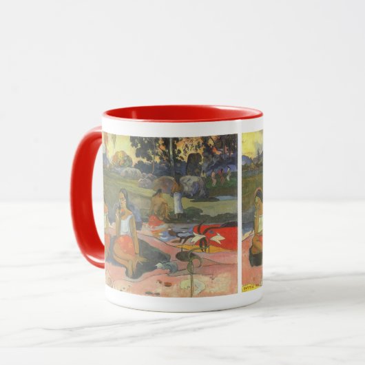 Blikzinnige drowsiness van Paul Gauguin,  kunst Mok (Voorkant links)