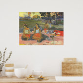 Blikzinnige drowsiness van Paul Gauguin,  kunst Poster (Keuken)
