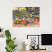 Blikzinnige drowsiness van Paul Gauguin,  kunst Poster (Thuiskantoor)