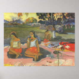 Blikzinnige drowsiness van Paul Gauguin,  kunst Poster