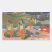 Blikzinnige drowsiness van Paul Gauguin,  kunst Rechthoekige Sticker (Voorkant)