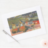 Blikzinnige drowsiness van Paul Gauguin,  kunst Rechthoekige Sticker (Envelop)