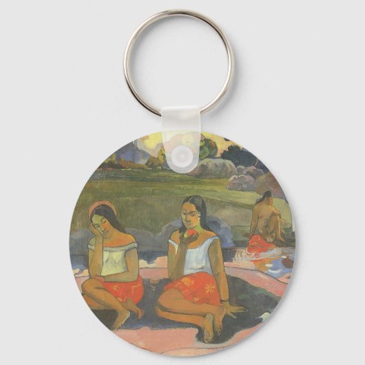 Blikzinnige drowsiness van Paul Gauguin, kunst Sleutelhanger (Voorkant)