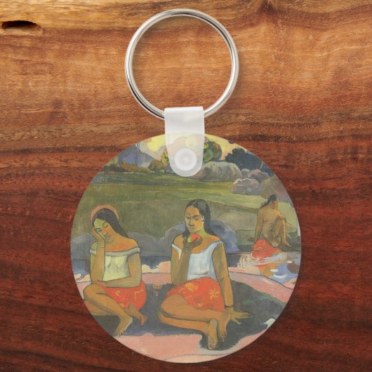 Blikzinnige drowsiness van Paul Gauguin, kunst Sleutelhanger (Achterkant)