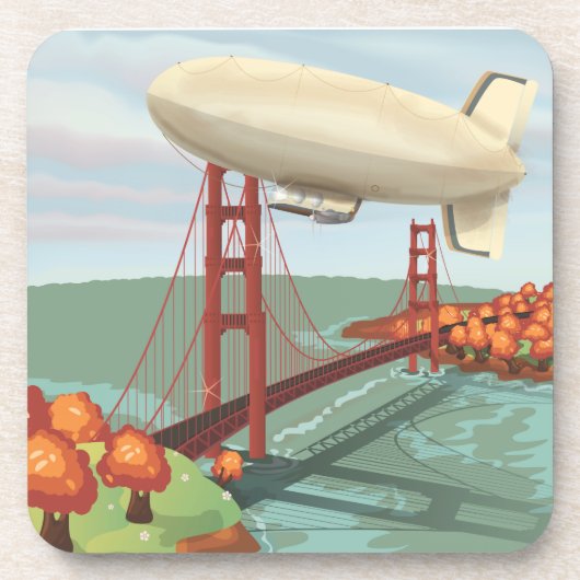 Blimp Airship Bier Onderzetter (Voorkant)