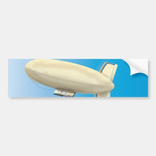 Blimp Airship Bumpersticker (Voorkant)