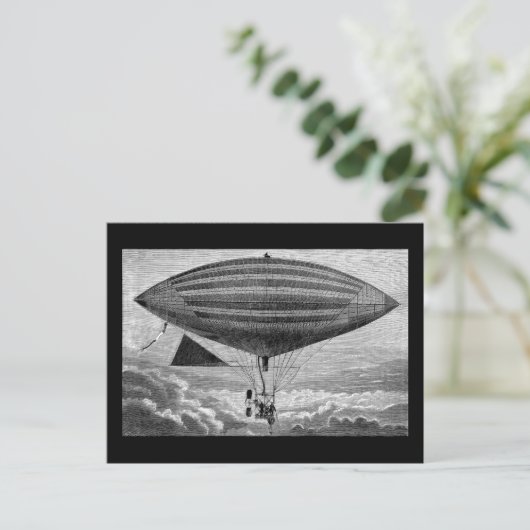 Blimp Airship Diriable  Flying Machine Pos Briefkaart (Staand voorkant)