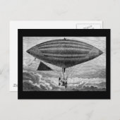Blimp Airship Diriable  Flying Machine Pos Briefkaart (Voorkant / Achterkant)