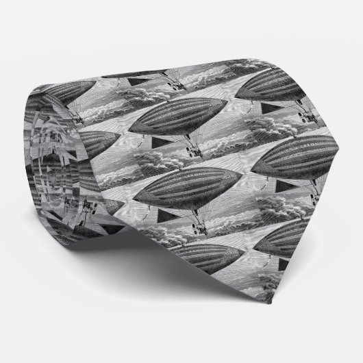 Blimp Airship Diriable  Flying Machine Stropdas (Opgerold)