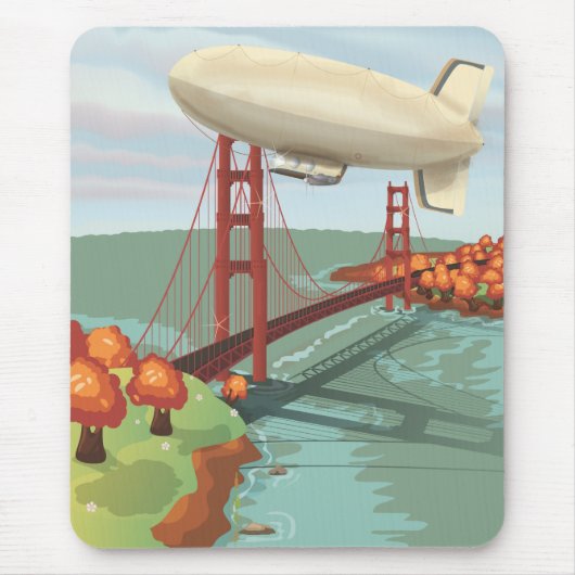Blimp Airship Muismat (Voorkant)