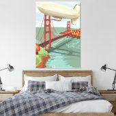 Blimp Luchtballon Canvas Afdruk (Insitu (Slaapkamer))