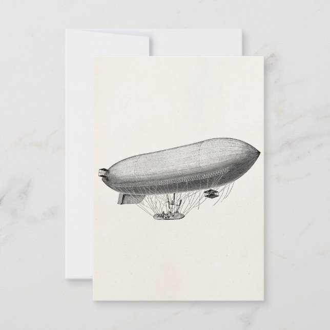  Blimp Old Zeppelin Retro Hot Air ballon (Voorkant)