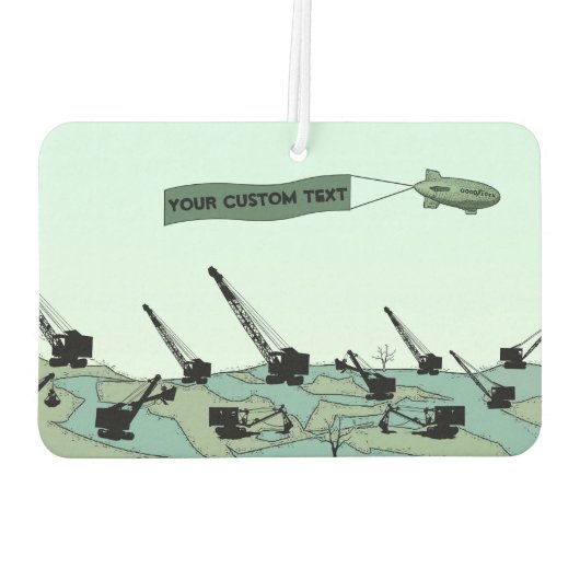 Blimp Overt Dirt Field Operating Engineer CRANE OP Luchtverfrisser (Achterkant)