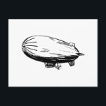 Blimp, Zeppelin, Verstelbare,  tekening Briefkaart<br><div class="desc">Blimp,  Zeppelin,  Dirigibel,   Drawingaerostat,  luchtschip,  luchtschip,  blimp,  vervangbaar</div>