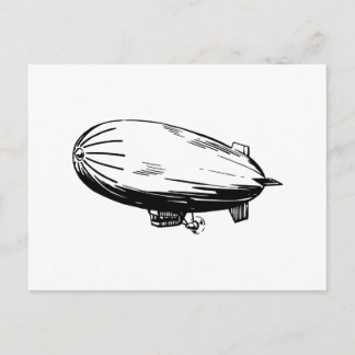 Blimp, Zeppelin, Verstelbare,  tekening Briefkaart