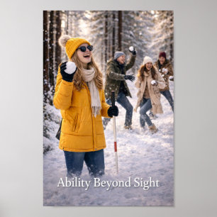 Blind Bewustzijn Inclusiviteit Winter Poster