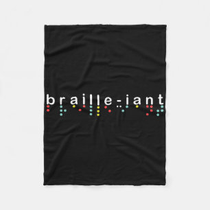 Blind bewustzijn Shirt braille-reuzenblindheid Fleece Deken