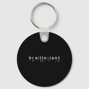Blind bewustzijn Shirt braille-reuzenblindheid Sleutelhanger